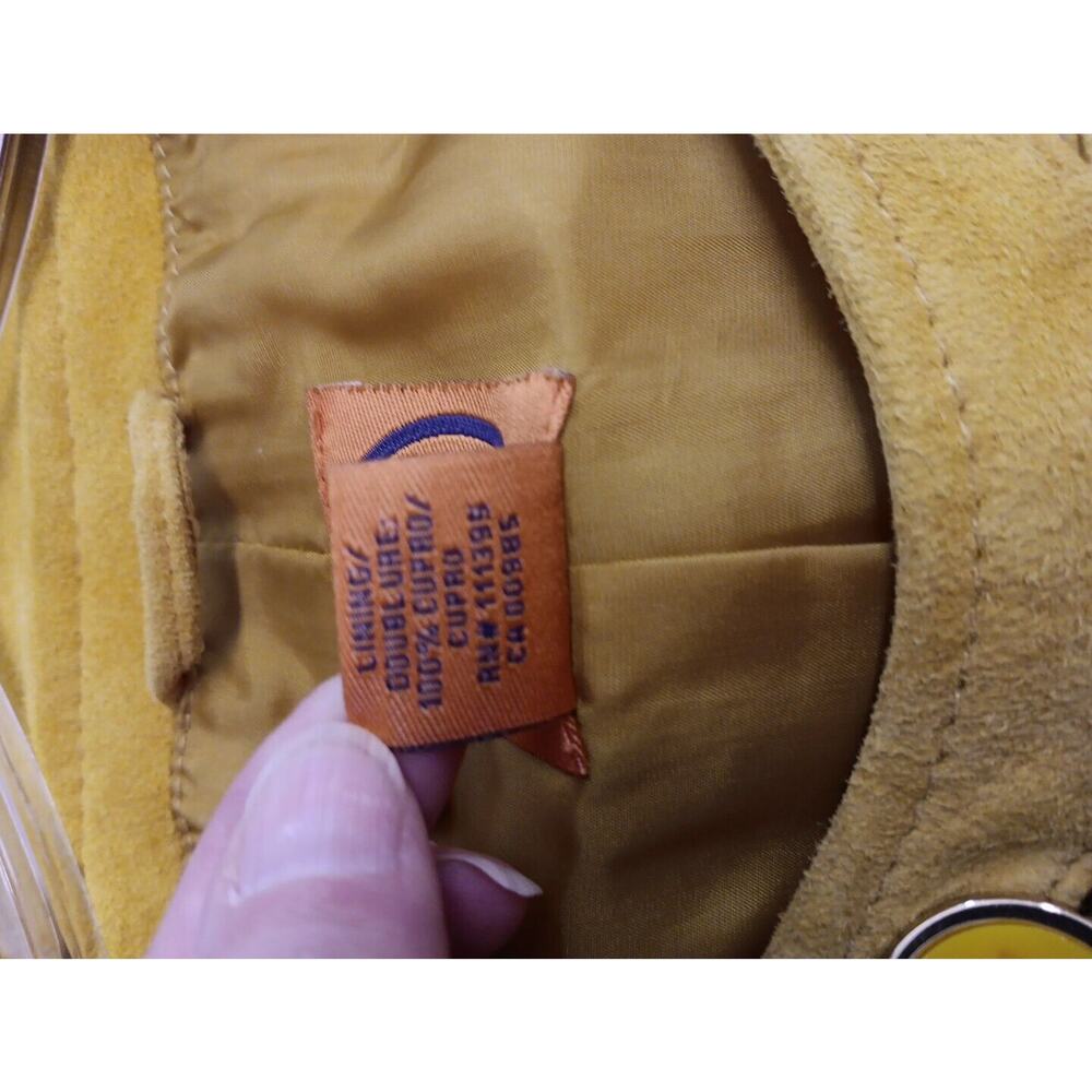Tory Burch Buttery Soft Leather Evening Jacket Yellow Size 14 EUC - Picture 7 of 10